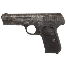 Pistol, Colt, Model 1903 Hammerless, 32 cal pocket auto., S/N 226580, heavily pitted exterior, Poor 