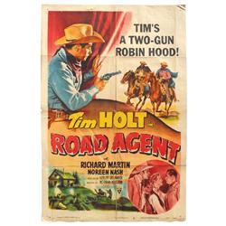 Western movie posters (2), "The Rough Tough West" starring Charles Starrett & Smiley Burnette & "Roa