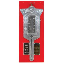 Coin-operated skill game, Over The Top, 1 Cent, VG working cond w/key, 20"H x 8.5"W x 2"D.