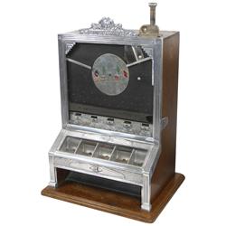 Coin-operated trade stimulator, Jennings Rockaway", 1 Cent payout gambling machine, orig working con