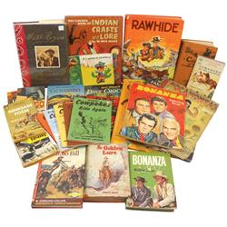 Western books (25), children & adult, paperback & hardcover, Good to VG cond.