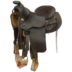 Saddle, mfgd by Colorado Saddlery Co., c.1950's era, Fair cond.