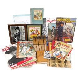 Hopalong Cassidy books & ephemera (38), includes The Clarence E. Mulford hardcover books, photos, ad