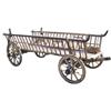 Image 1 : European log hauling wagon w/orig hardware, early 1900's, VG cond.