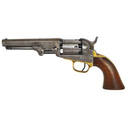 Revolver, Colt Model 1849 Pocket Revolver, S/N 251805, 31 cal, 5”bbl, numbers match except for the b