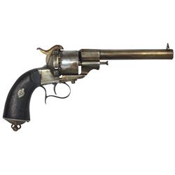 Revolver, European, Pinfire, 6 Shot, .470" Dia bore, 4 grove rifling, lanyard ring, "No. 5954" marke