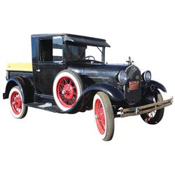 Truck, 1929 Ford Model A pickup truck, second owner Arizona truck, all orig w/orig AZ license plates