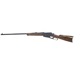 Rifle, Winchester, Model 1895,.30-06 cal, 27 1/2" bbl, reblued, crescent buttplate, Schnabel forend,