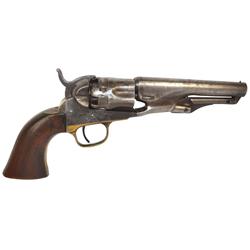 Police revolver, Colt, Model 1862, S/N 19898, 36 cal, 5 shot, silver-plated brass grip frame, 4 1/2"