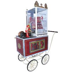 Coin-operated peanut machine, contemporary, for bagged peanuts, motor drives small figure (like the 