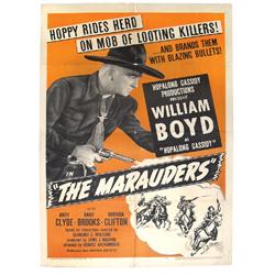 Hopalong Cassidy movie posters (2), "The Marauders" c.1947, starring William Boyd, Good cond w/small