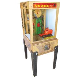 Coin-operated Sidewalk Engineer Crane, mfgd by Williams, 10 Cent, VG working cond, c.1950's-1960's, 
