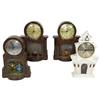 Image 1 : Mastercrafters clocks (4), 3 different styles, all VG cond & approx 12"H.