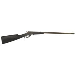 Rifle, Stevens, "Marksman", 22 cal, 20 1/4" bbl, good bore, losses on stock, stock repaired, round b