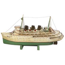 Ship model, very detailed construction w/4 decks, earlier 1900's, Good cond w/some small missing det