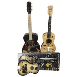 Toy Western guitars (4), includes Hopalong & Topper, Lone Ranger, Hoppy 1895-1972 (sealed in box) & 