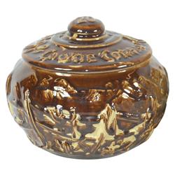 Hopalong Cassidy 20 Cookie Corral, dark version, Exc orig cond, 6.5"H x 7.5"W.