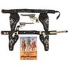 Image 1 : Hopalong Cassidy cap gun & holsters sets (2) w/Geo. Schmidt guns, c.1950's, one cap gun has broken g