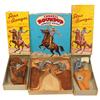 Image 1 : Toy cap guns & holsters, 2 Star Ranger cap guns & holsters in boxes & Carnell Round-Up w/double hols