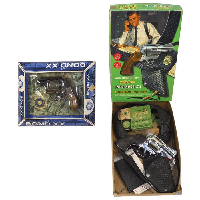 Toy guns, Mattel Official Detective Shootin' Shell SnubNose .38 in box