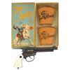 Image 1 : Lone Ranger cuff set in box by L.R. Co., Inc. & Lone Ranger cap gun, c.1940's, Exc cond.