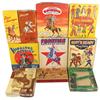 Image 1 : Children's holster set box & Western clothing boxes (10), nice boxes w/colorful graphics, c.1940's-1