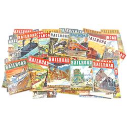 Railroad Magazines (70), c.1950's, all VG to Exc cond in plastic sleeves.