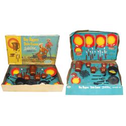 Roy Rogers & Dale Evans Western Dinner Sets (2), 2 & 4 place setting sets, both new old stock, large