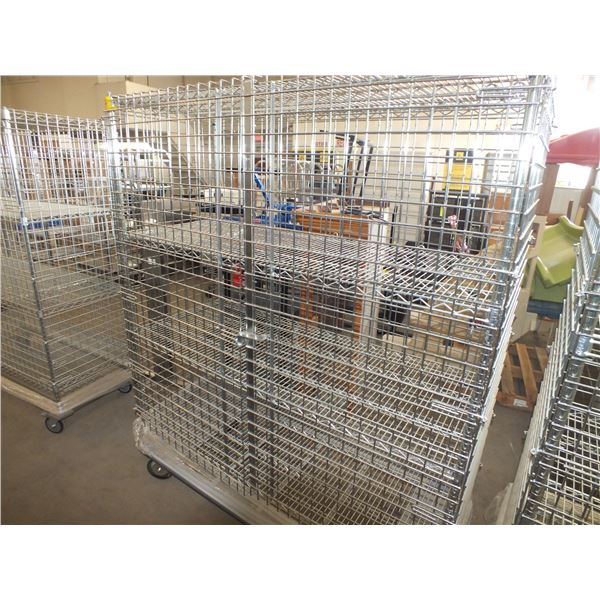 Stainless Steel Storage Cart On Wheels