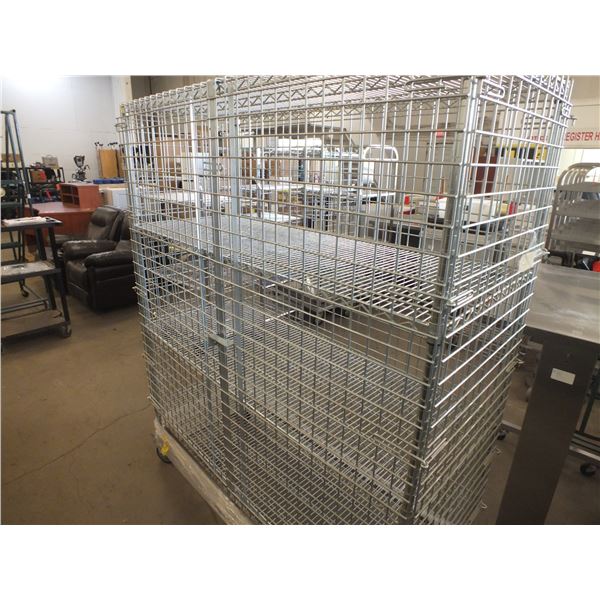 Stainless Steel Storage Cart On Wheels