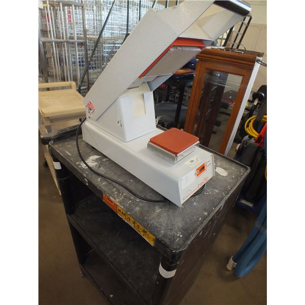 Thermopatch HS3c Heat Press w/ Cart On Wheels