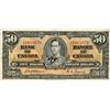 Image 1 : BANK OF CANADA.  $50.00.  1937 Issue.  BC-26a.  Osborne.  No. A/H0063076.  Some soiling, otherwise F