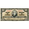 Image 1 : BANK OF CANADA.  $100.00.  1937 Issue.  BC-27a.  Osborne.  No. A/J0063552.  VG+.