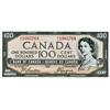 Image 1 : BANK OF CANADA.  $100.00.  1954 Issue.  BC-35b.  ‘Devil’s Face’.  No. A/J1985764.  Extra Fine.
