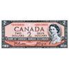 Image 1 : BANK OF CANADA.  $2.00.  1954 Issue.  BC-38aA.  No. *A/B0030693.  AU+.