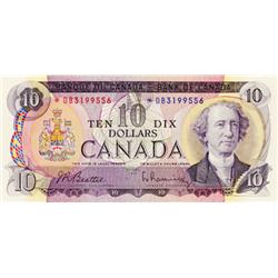 BANK OF CANADA.  $10.00.  1971 Issue.  BC-49aA.  No. *DB3199556.  Unc.