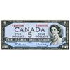 Image 1 : BANK OF CANADA.  $5.00.  1954 Issue.  BC-39b.  Beattie-Rasminsky.  No. M/S4000000.  AU.