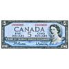 Image 1 : BANK OF CANADA.  $5.00.  1954 Issue.  BC-39b.  Beattie-Rasminsky.  No. Z/C9000000.  EF+.