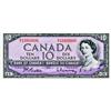 Image 1 : BANK OF CANADA.  $10.00.  1954 Issue.  BC-40b.  Beattie-Rasminsky.  No. H/T1000000.  AU.