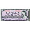 Image 1 : BANK OF CANADA.  $10.00.  1954 Issue.  BC-40b.  Beattie-Rasminsky.  No. D/V2000000.  AU+.