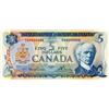 Image 1 : BANK OF CANADA.  $5.00.  1972 Issue.  BC-48b.  Lawson-Bouey.  No. SH8000000.  AU.