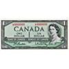 Image 1 : BANK OF CANADA.  $1.00.  1954 Issue.  BC-37b-i.  BABN.  Beattie-Rasminsky.  No. L/M9999999.  AU+.