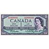 Image 1 : BANK OF CANADA.  $1.00.  1954 Issue.  BC-37b-i.  BABN.  Beattie-Rasminsky.  No. L/M10000000.  AU.  A