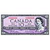 Image 1 : BANK OF CANADA.  $10.00.  1954 Issue.  BC-40b.  Beattie-Rasminsky.  No. T/T2222222.  CU.