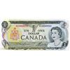 Image 1 : BANK OF CANADA.  $1.00.  1973 Issue.  BC-46a.  Lawson-Bouey.  No. MS0000002.  CU.