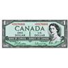 Image 1 : BANK OF CANADA.  $1.00.  1954 Issue.  BC-37bA.  Beattie-Rasminsky.  No. *S/O0276060.  $1.00.  1954 I