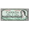 Image 1 : BANK OF CANADA.  $1.00.  1954 Issue.  BC-37bA.  Beattie-Rasminsky.  No. *S/O0011904.  BC-37bA-i.  No