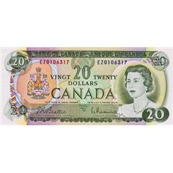 BANK OF CANADA.  $20.00.  1969 Issue.  BC-50a.  Beattie-Rasminsky.  No. EC1810492,  No. ET6131373.  