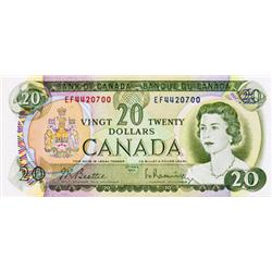 BANK OF CANADA.  $20.00.  1969 Issue.  BC-50a.  Beattie-Rasminsky.  No. EC6910689.  CCCS graded Choi