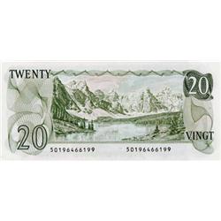 BANK OF CANADA.  $20.00.  1979 Issue.  BC-54a.  Lawson-Bouey.  No. 50196466199.  CCCS graded Gem UNC